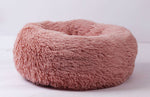 Round Plush Pet Bed for Small Dogs & Cats