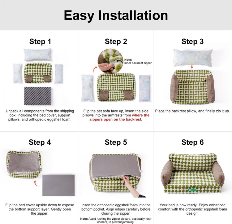 MEWOOFUN Orthopedic Dog Sofa Bed with Washable Cover