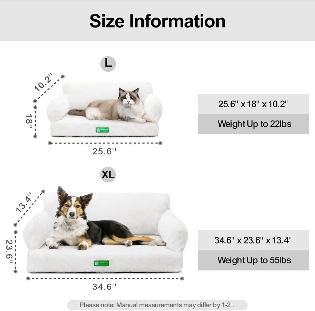 MEWOOFUN Orthopedic Dog Sofa Bed with Washable Cover